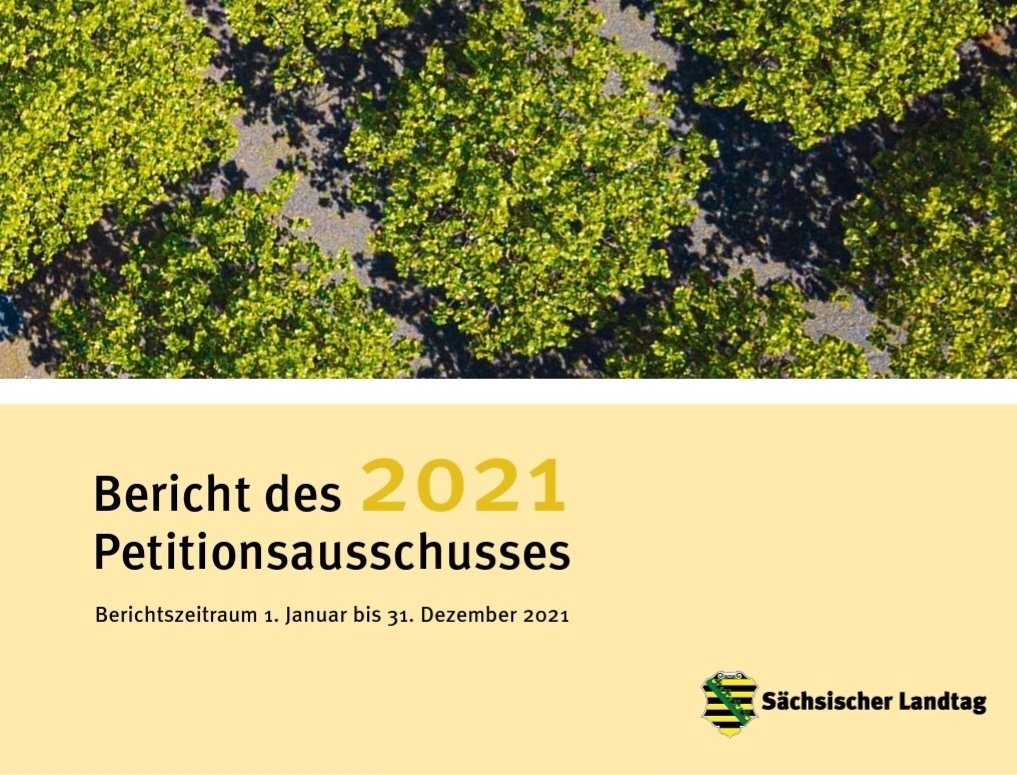 403 Petitionen hat der Sächsische Landtag im Jahr 2021 erhalten. Etwa 100 davon betrafen das Thema Corona. Heute debattierten die Abgeordneten über den Petitionsbericht 2021. Mehr zum Jahresbericht: landtag.sachsen.de/de/service/pre…