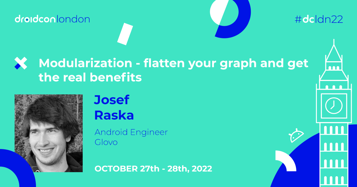 Next up in our #dcldn22 speaker announcement queue, we’ve got Josef Raska! <a href="/josef_raska/">Josef Raska</a> will discuss how to measure &amp; automatically identify problematic #modules and their dependencies paths.

Learn more about his talk here: london.droidcon.com/josef-raska/