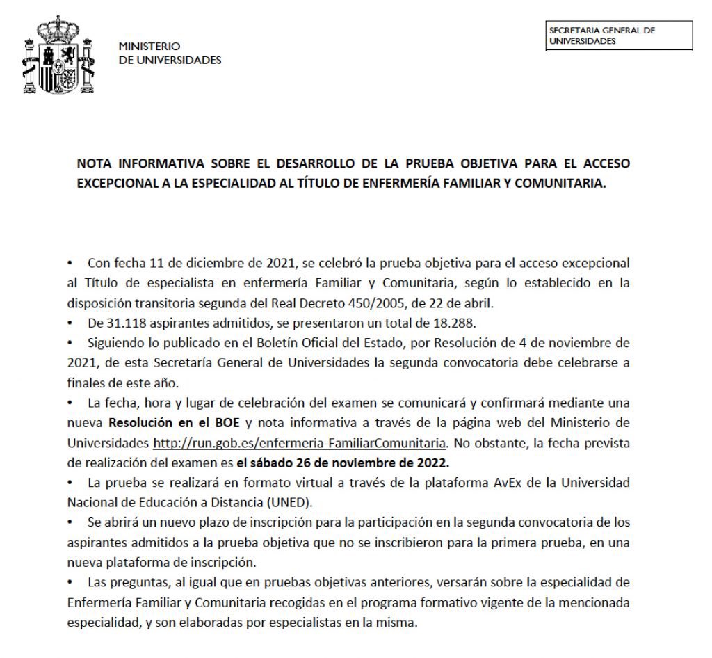 infermerescat's tweet photo. 📣26/11/22 Presentació a prova objectiva de l’especialitat: Infermeria Familiar i Comunitària.

#FIC #InfermeresCCIIC @AIFICC 
Informació completa a https://t.co/GbTmXruJbH https://t.co/g8MsvN1sMU
