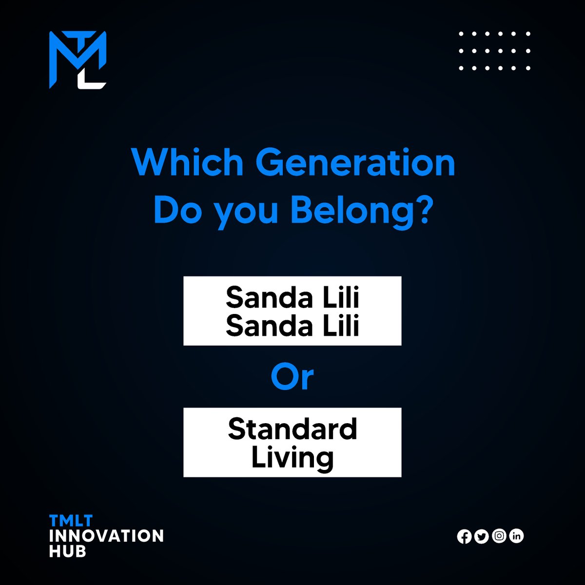 themedialanders's tweet photo. Which generation do you belong to?
Let us know in the comment Section.

#tmlt #themedialanders #teamwork https://t.co/LQF9jm3E9Q