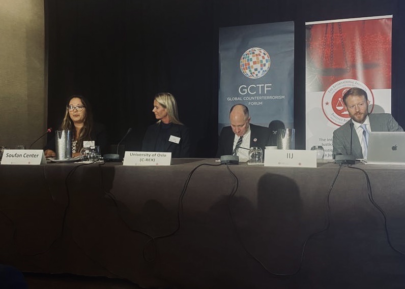 TheSoufanCenter's tweet photo. Yesterday TSC Executive Director @NaureenCFink gave a presentation at a side event by @iijmalta and @theGCTF on the role of civil society in addressing violent far-right threats.
#REMVE #XRIRB @StateDeptCT @NorwayMFA https://t.co/ymDer5gKGP