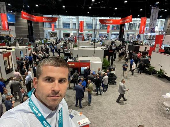 VIVS_finance's tweet photo. Hanging out at the Mazak machine tool booth at IMTS 2022 in Chicago! #IMTS #IMTS2022 #Mazak https://t.co/H0yF8cPEf2