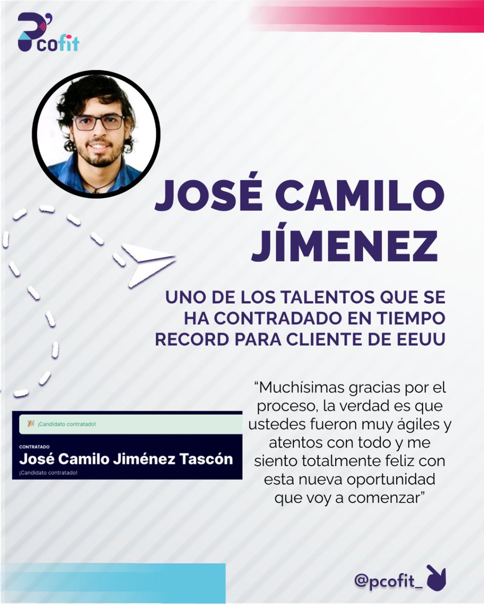 Pcofit's tweet photo. #dolar ¿Quieres ser parte de la experiencia de contratar a tu equipo IT LATAM en tiempo record y 100% FIT? O¿ser contratado eficazmente por empresas TOP EEUU? En P'cofit te ayudamos con eso y mucho más https://t.co/7gCDzWZX0j
#service #Job #logros #technology #recruiting #talento https://t.co/2p22QAnxIV
