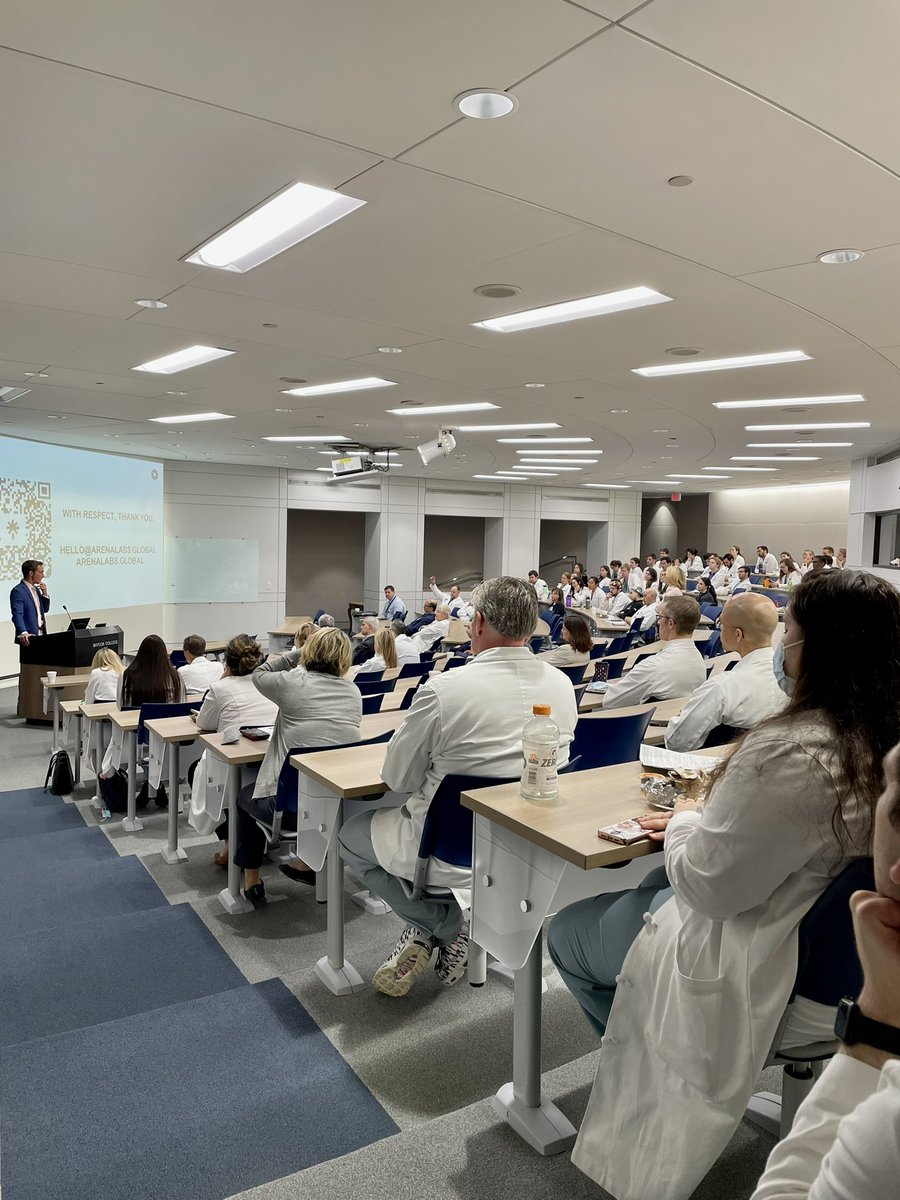 Full house for masterclass on optimizing peak performance by former Navy SEAL Brian Ferguson <a href="/arena_labs/">Arena Labs</a>. 
<a href="/BCM_Surgery/">BCM_Surgery</a> <a href="/BCM_CTSurgery/">BCM Cardiothoracic Surgery Residency</a> paving the way towards building high performing surgical teams and cultures <a href="/DrRosengart/">Todd Rosengart, MD</a> <a href="/LaurenBarronMD/">Lauren</a> <a href="/MarcMoon_AATS/">Marc Moon, M.D.</a> <a href="/DrRaviGhanta/">Ravi Ghanta</a>