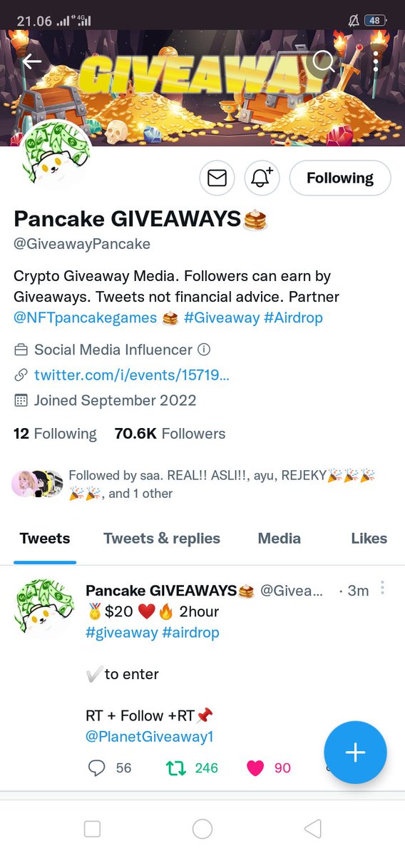 Oxcarwan's tweet photo. @sof1azara03 @GiveawayPancake Done https://t.co/lDFATWeY34