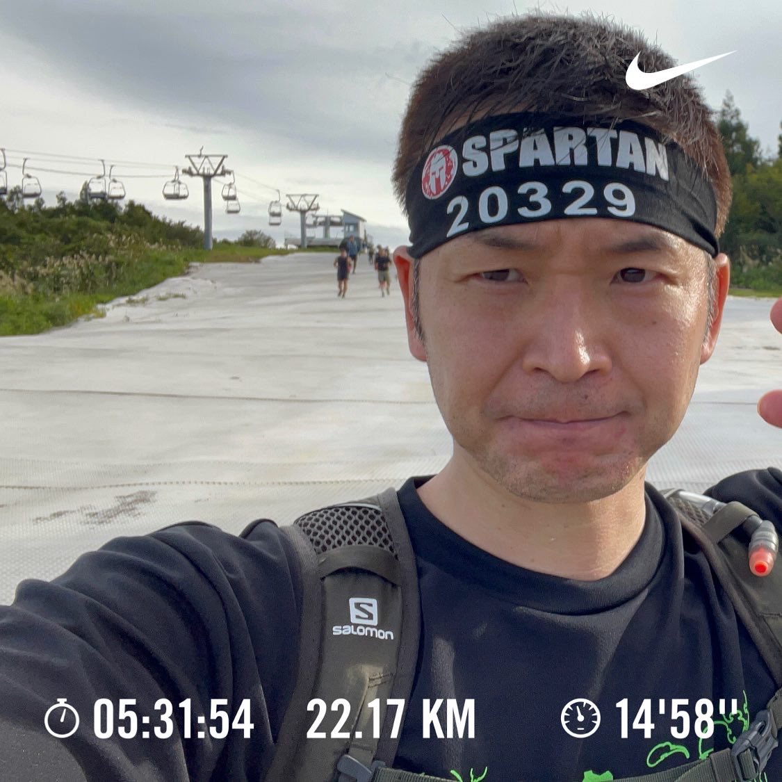 doyataka's tweet photo. 2022年 新潟 #スパルタンビースト 。
無事に完走しました❗️
失敗したのはスピアスローとツイスターの2つ😢
BEAST（距離約21km、障害物約30個）
#トライフェクタ 達成
#スパルタンレース 
#spartanrace
#ガーラ湯沢
#team石戸谷 https://t.co/LeShilcA7N