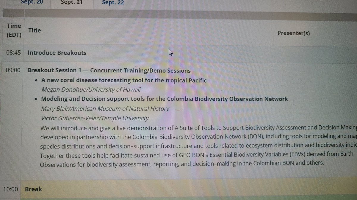 DLagomasino's tweet photo. Which one would you/did you go to and why?
#NASABEF
#Biodiversity @GEOBON_org
#ColombiaBON
#EOchat
#DecisionMaking
@BzGEO https://t.co/YpMEsq0Lz5