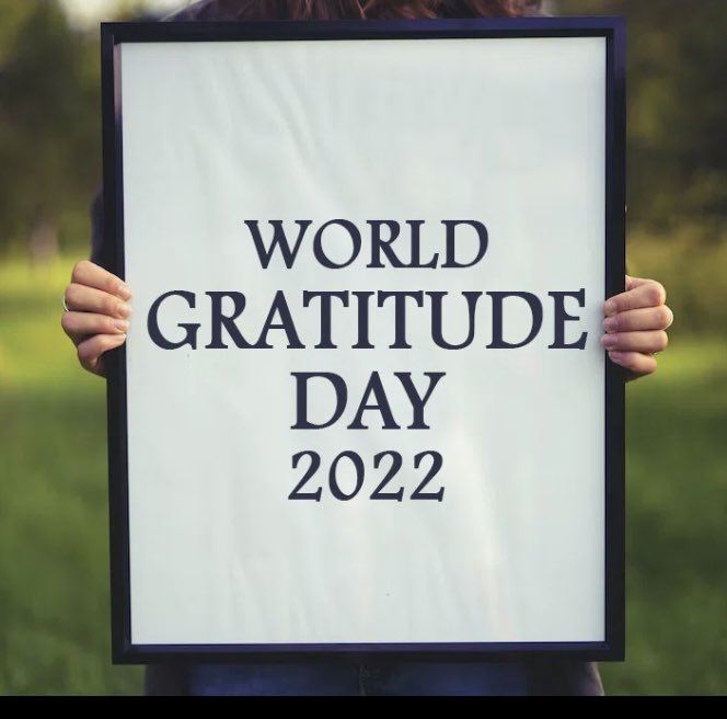 It’s #WorldGratitudeDay2022 what are you grateful for? I’m grateful for so much. Particularly for those wonderful people who are part of my life.