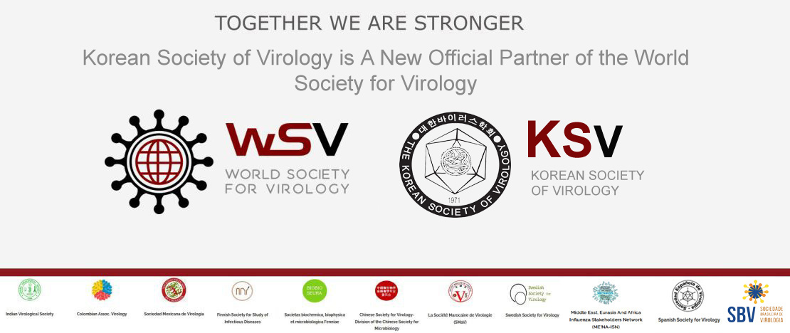 #Together_We_Are_Stronger

#The_Korean_Society_for_Virology is a NEW Official #Partner of the #World_Society_for_Virology
ws-virology.org/ksv-wsv/
#WSVirology #WSV2023 @sev_virologia
@drjeromekim1 @covaciencia @rosamdelangel
  @myShailens @DirectorPI4D
 @macris_navas
 @FSpilki