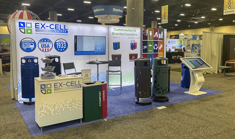 ExCellKaiser's tweet photo. We've got team members all over the country! Stop by booth #2120 at #NRPAConference2022 to shop our outdoor receptacles including the best-selling Streetscape Collection and the always visually pleasing Nature Series! @NRPA_news 

Shop outdoor receptacles: https://t.co/d0f3CzIA31 https://t.co/v1rZ4QqN5X