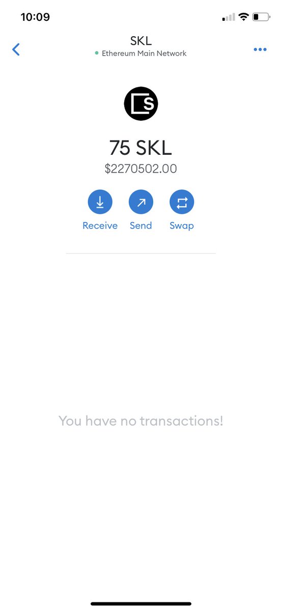 EnthSkale's tweet image. I wish $skl was actually worth 2.2M for 75 tokens😅