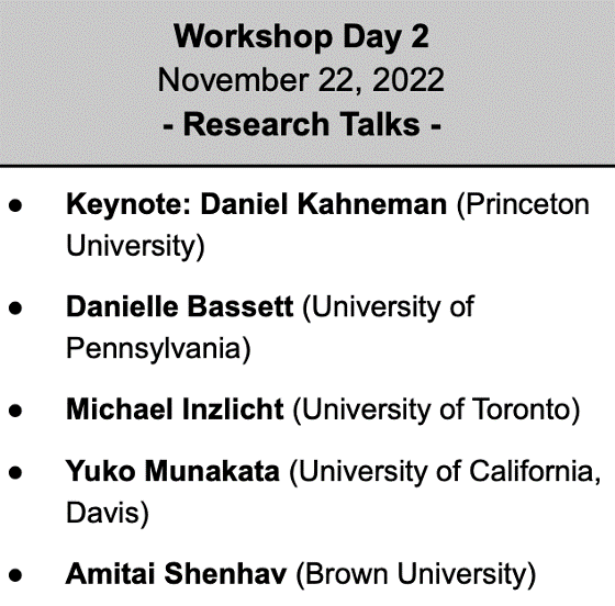 Mental Effort Workshop (@effortmental) on Twitter photo REGISTRATION DEADLINE ALERT, 10/11!
3rd Mental Effort Workshop, Nov 21-22, 2022, at @BrownCLPS <a href="/CarneyInstitute/">Carney Institute for Brain Science</a>
There is still time to register and attend a series of great talks and computational modeling workshops on mental effort! REGISTRATION DEADLINE ALERT, 10/11!
3rd Mental Effort Workshop, Nov 21-22, 2022, at @BrownCLPS <a href="/CarneyInstitute/">Carney Institute for Brain Science</a>
There is still time to register and attend a series of great talks and computational modeling workshops on mental effort!