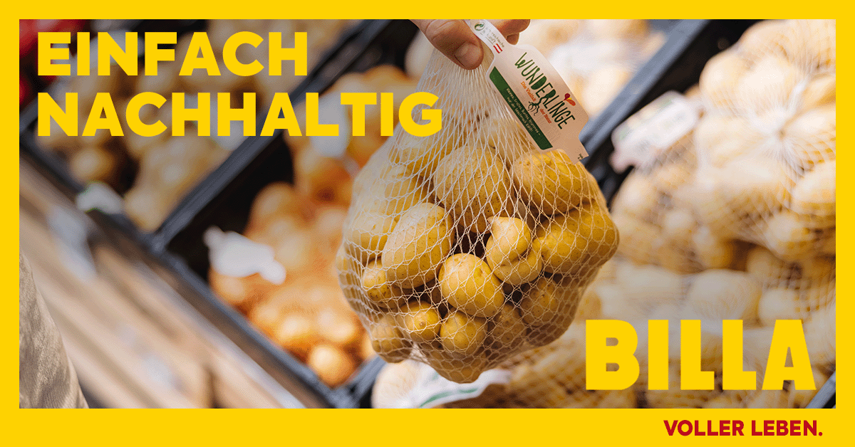 Greif zu unseren saisonalen "Wunderlingen" und hilf mit, Obst &amp; Gemüse mit kleinen Schönheitsfehlern zu retten!
Mehr Infos  billa.at/wunderlinge 🥕🍏