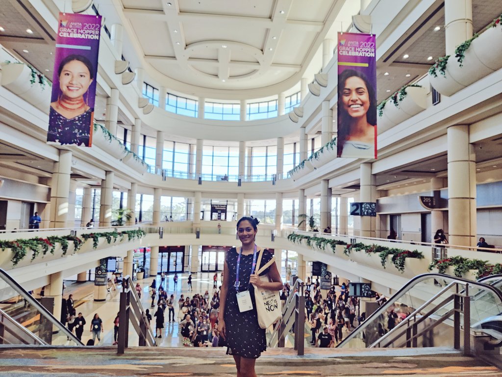 asmita_poddar's tweet photo. Super excited to be at the Grace Hopper Celebration at Orlando! #GHC22 #NextIsNow https://t.co/9AlwqAUzkt
