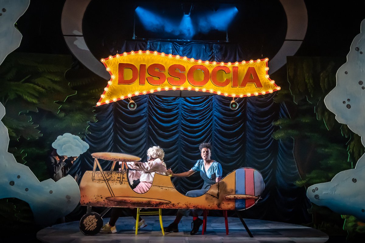 stratfordeast's tweet photo. Buckle up, we're headed to THE WONDERFUL WORLD OF DISSOCIA (you can leave your passport at home)

Take a first look at this brand new production of Anthony Neilson's cult classic, directed by Emma Baggott

📸 @brennerphotos 

Until Sat 15 Oct
🔗 https://t.co/XQ41VcumD2 https://t.co/WnC1G9FLoc