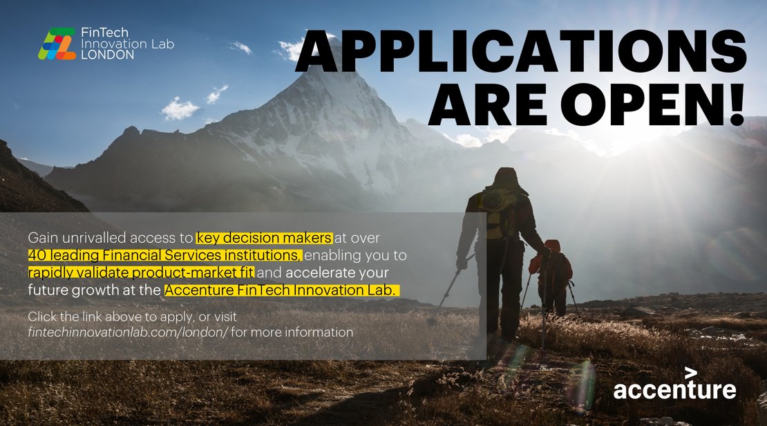 FinTechLabLDN's tweet image. ⚠️ It's Not Over Yet ⚠️
Yes you guessed it FinTechers ... applications for our 2023 programme are still open!💥
✅ Access to 40+ leading institutions
✅ Mentorship & network
✅ Accelerated growth
Interested in taking part? 🚀Find out more & apply here: lnkd.in/ec8RCx2M