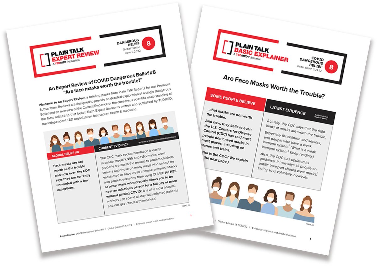 Plain Talk Reports was created as a resource for science-published information on serious medical topics. We collect beliefs the public has and evaluate those beliefs using current scientific evidence. plaintalkreports.com

<a href="/TEDMED/">TEDMED</a> #globalhealth #staysafe #news #publichealth