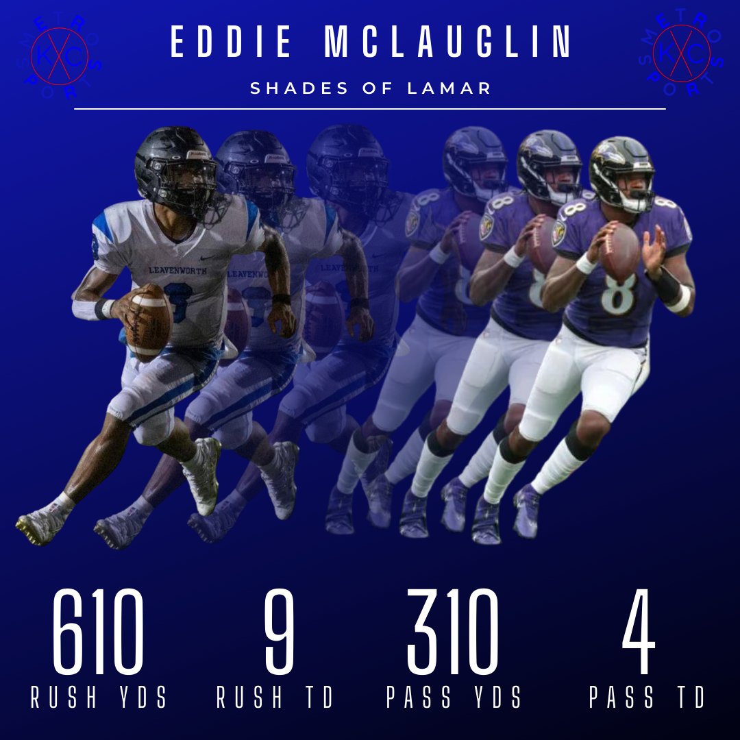 mokansportsnet's tweet photo. @eddiemclau43 of @LVPioneerFB has been on a tear in the early season, reminding us of a particular guy that plays up north...

Eddie's on pace for a 1830 rush - 930 pass season, with 39 scores to go along with it. Those are Madden numbers! https://t.co/tkE8AJtLb5