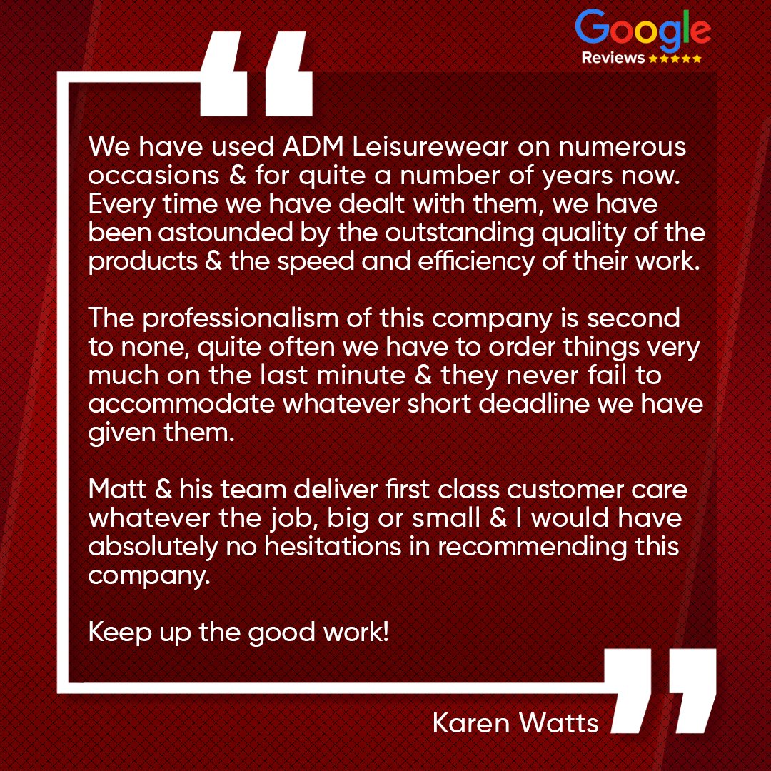 admcustomwear's tweet photo. Thank you Karen, we are thrilled that we could help you and your team out!😊
#adm #makeityours #customisation #personalisation #schoolteamwear #embroideredlogo #printedlogo #teamwear #leisurewear #digitalprint #school https://t.co/A1Cvc8Wq69