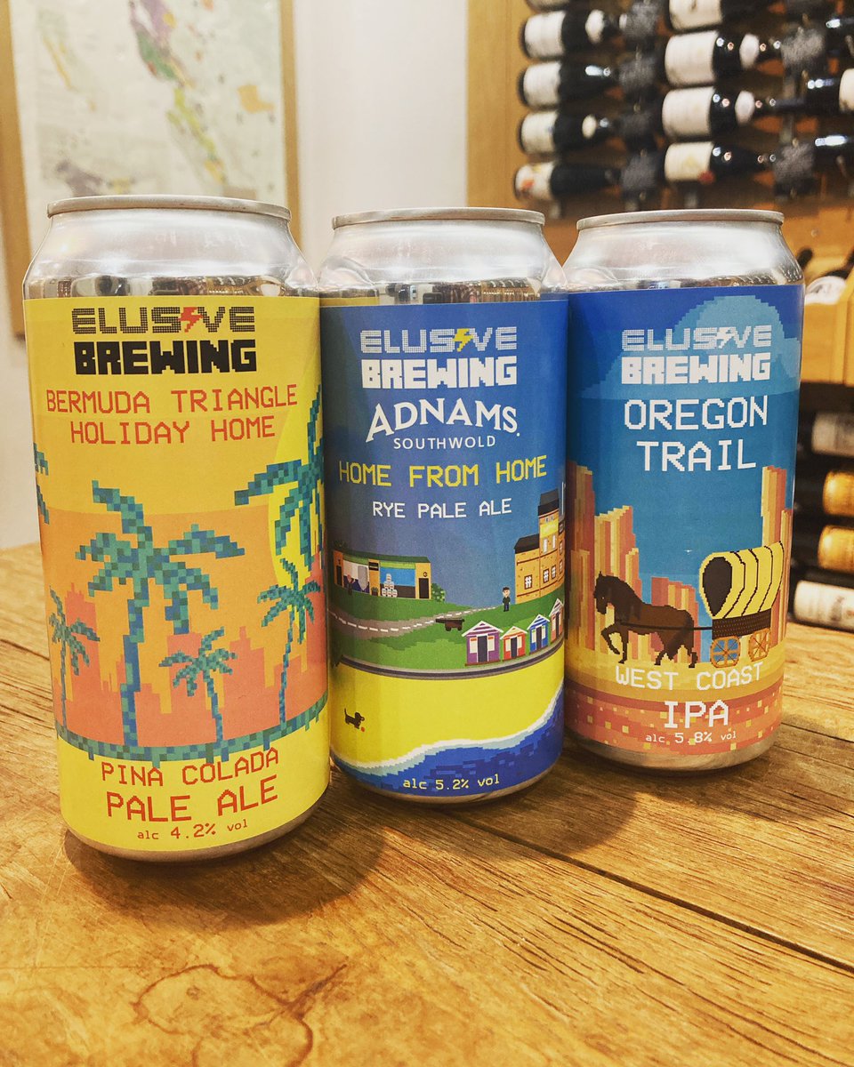 We’ve got three delicious beers to toast them with from @elusivebrew including the fantastic Pina Colada Pale Ale, available in our Bruntsfield store and on our website! Link in bio #craftbeer #pinacolada #paleale #bottleshop #shoplocal #edinburgh #beerscotland #beerstagram