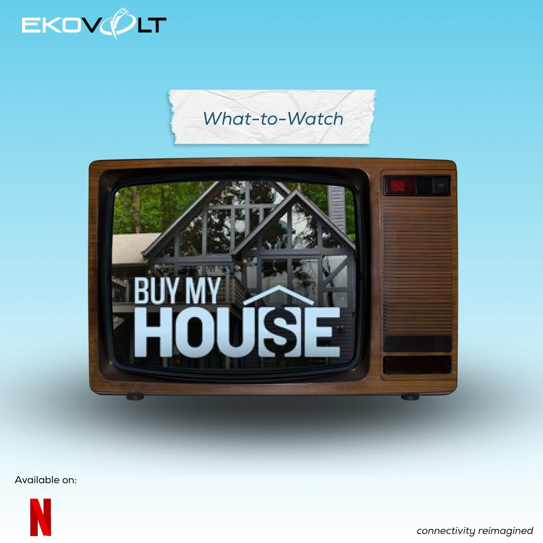 Ekovolt's tweet photo. Buy My House is a reality show where sellers subject their houses to a โShark Tankโ-style panel of real estate investors.
#WhattoWatchWednesday
#Ekovolt
#ConnectivityReimagined https://t.co/V7YGb6kuZZ