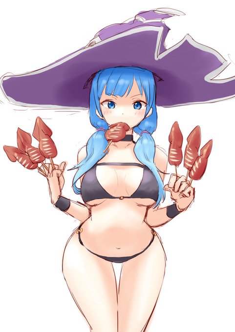 海の家を満喫するダンピールさん。
また水着描いちゃった・・・

#式姫お絵かき60分一本勝負 