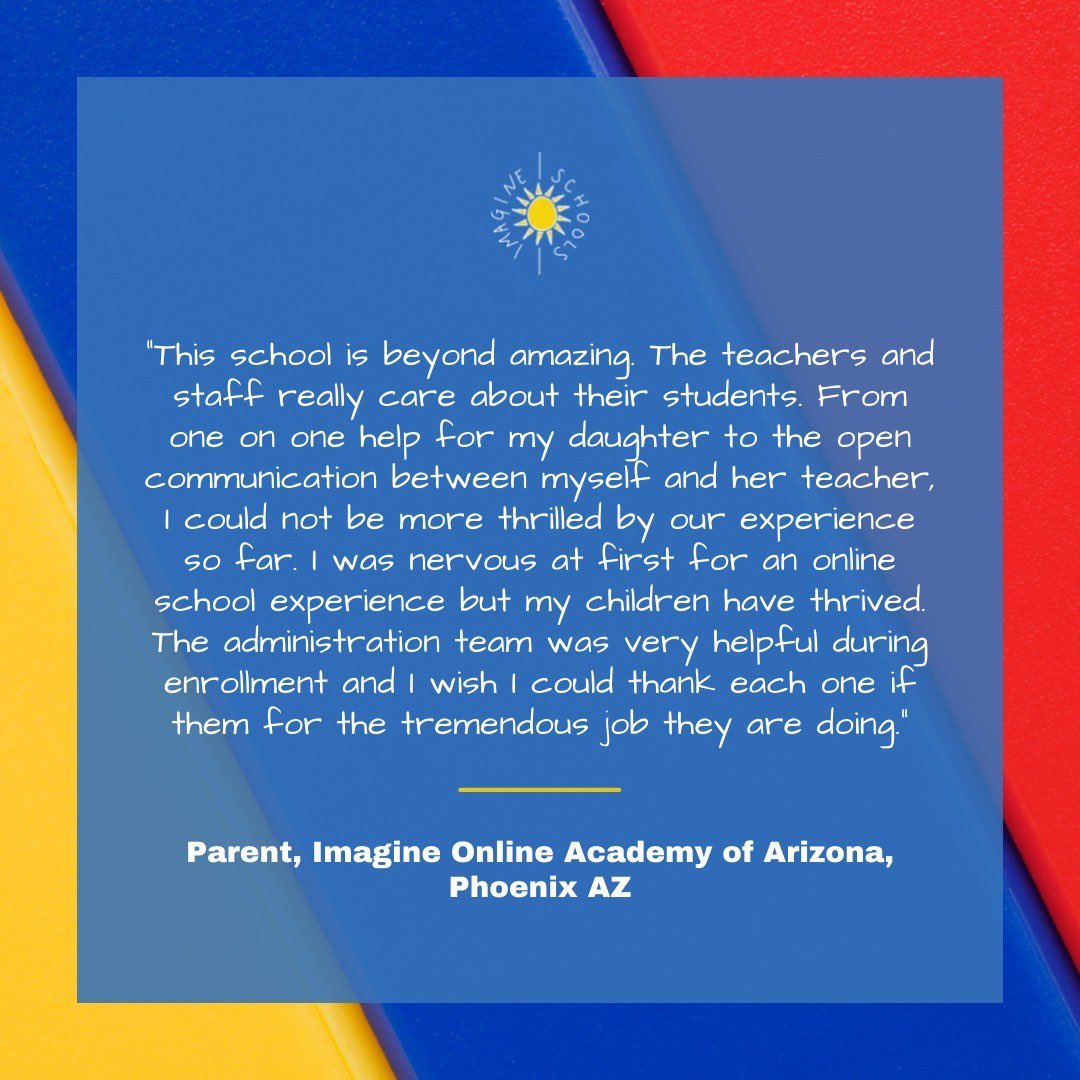Discover the difference Imagine Schools can make for your Scholar. ☀️ Send us a message to learn more! 👋
.
.
.
#WeAreImagine #setthestagetoengage #schoolculture #charterschools #charterproud #onlinelearning #hybridlearning #studentcentered