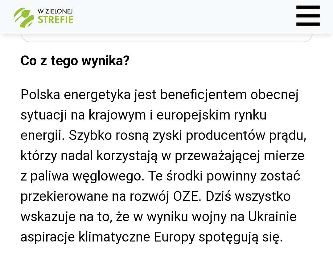 Noż... 🤬🤬🤬 Kryzys energetyczny, tymczasem marża brutto firm energetycznych wzrosła o 7 tysięcy procent! 'Szybko rosną zyski producentów prądu' - pisze @Piotr_Maciazek. Dedykuję zwłaszcza zamykanym firmom i rozstrzygającym przetargi samorządom. strefainwestorow.pl/w-zielonej-str…