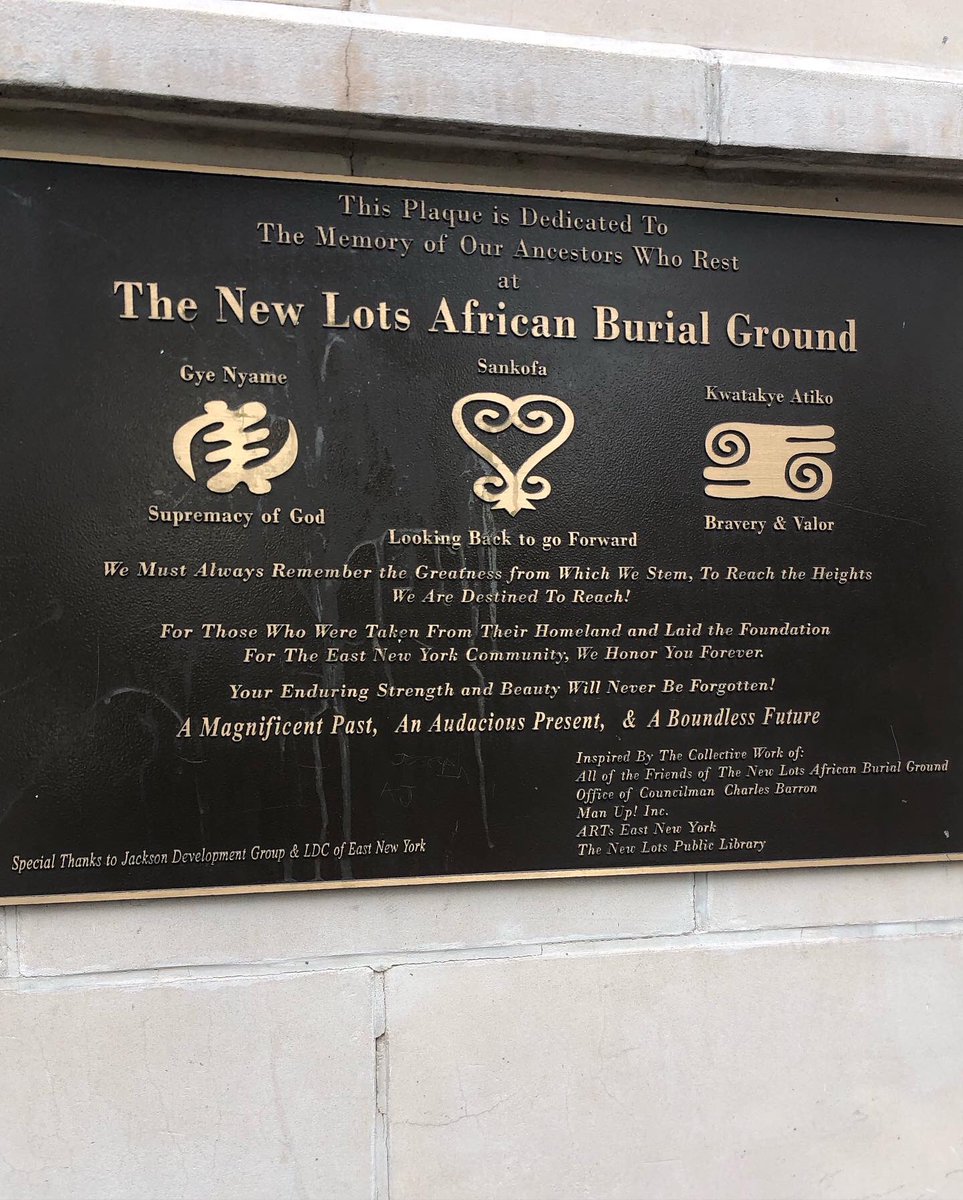 asneaaorg's tweet photo. The New Lots African Burial Ground is part of the @BKLYNlibrary construction project at the New Lots Branch. s/o to the whole New Lots crew, @CMbarron, @Hester_Street & @MASSDesignLab for engaging the community on this transformation 🙌🏾
#ASNEAA 🌍🌎🌏 https://t.co/3T6G8DU9M7