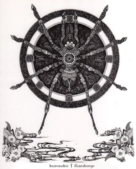 私の手元に残ってる点描画はこの三点くらいしかないので、三点一緒に展示できたら良いなぁ。 