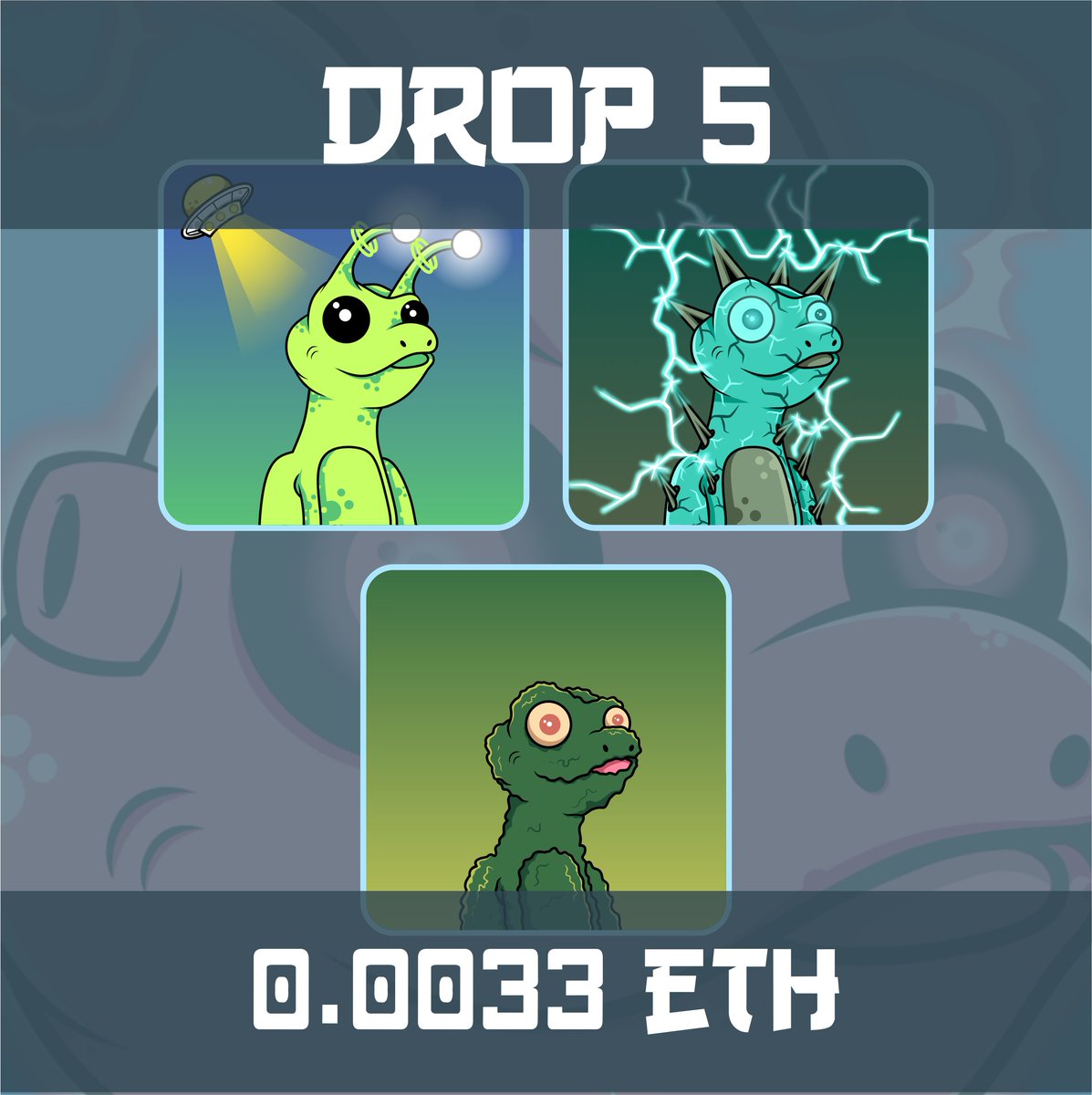 MutantGecko's tweet photo. GN my Friends ๐#NFTCommunity
Drop 5 from Mutant Gecko ready to listed. For price at 0.0033 ETH ๐คฉ๐คฉ
For Link Collection :
https://t.co/c2P2JXD78j
Get your Gecko now ๐๐ฆ
#NFT #DeltaXNFT #MutantGecko https://t.co/C0shf0GHHW