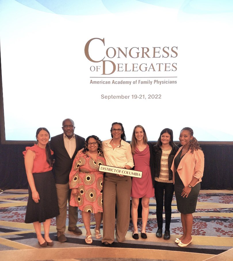 DCAFP's tweet image. @DCAFP Chapter Executive checking in @aafpcod to support the our mighty DC delegation that is advocating for policy in support of #dcstatehood and primary care #FMRevolution