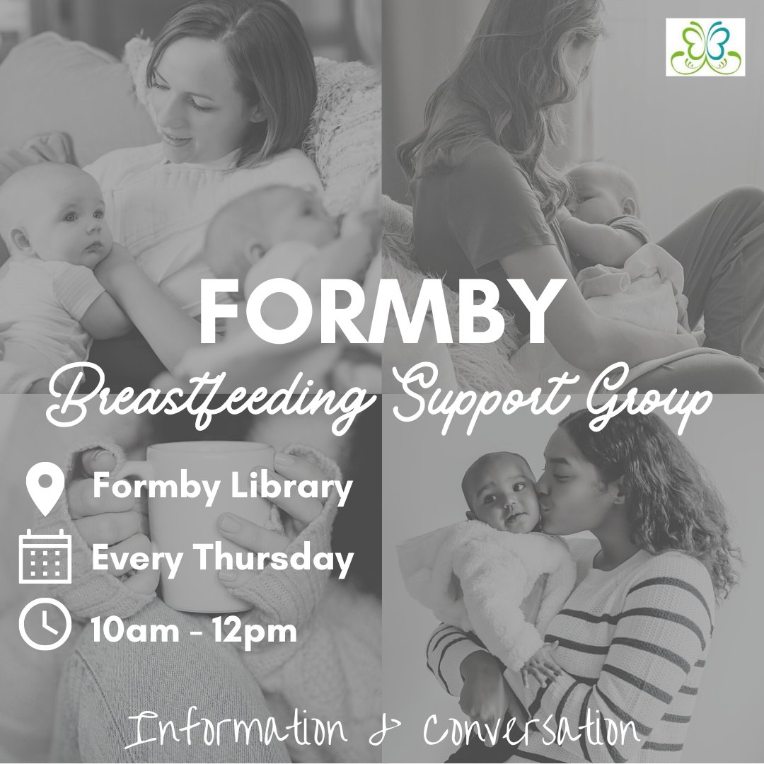 Our support group will be meeting at Formby Library tomorrow morning, 10am  -12pm.

#breastfeeding #support #sefton #formby #postnatal #antenatal #pregnant #newborn #baby #community #peersupport #friendship #information #conversation #breastfedbaby #wellbeing #health #family