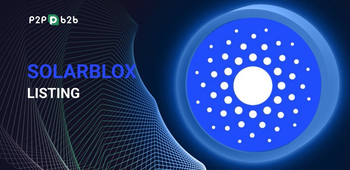 "100x altcoin القادمة هنا."

تم إدراج SolarBlox في P2PB2B.

SBX متاح للتداول في البورصة لدينا.
🔸 أزواج التداول: SBX / USDT
🔸استمتع بالتداول الخاص بك: p2pb2b.com/trade/SBX_USDT/؟utm_source=telegram&amp;utm_medium=p2pb2b_channel

"تحويل ضوء الشمس إلى قوة
تحويل الطاقة إلى Bitcoin "