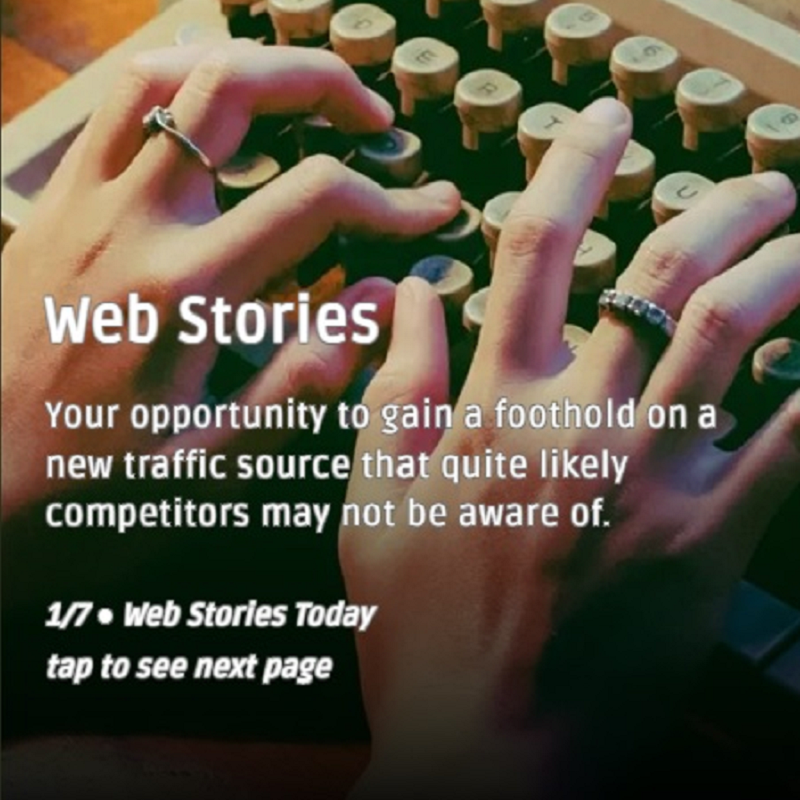 WebStoriesToday's tweet photo. Why Google Web Stories?
#webstories #marketing
