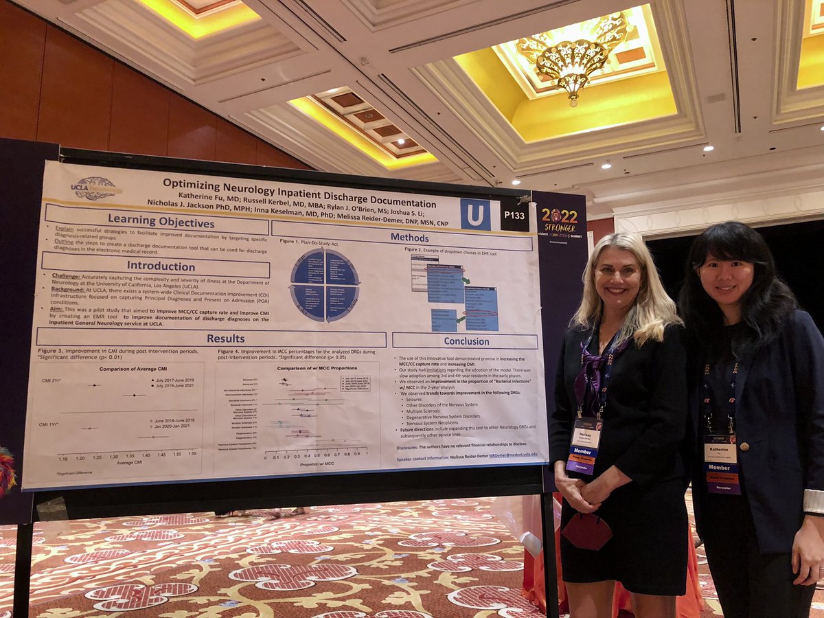 Presenting my <a href="/UCLANeurology/">UCLA Neurology</a> residency QI research project on a new EMR tool to improve neurology discharge documentation at the #VizientSummit 🧠👩🏻‍💻 Thanks to Melle and <a href="/DrKerbel/">Russ Kerbel</a> for all of their mentorship! 🤩