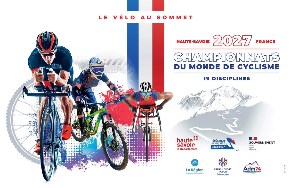 🚲 𝙅-1 | Championnats du Monde de Cyclisme 2027 : l' <a href="/UCI_cycling/">UCI</a> rendra son verdict demain !

📆 22/09
⏰ à partir 8:00
📲 ow.ly/Lshv50KNEZl

<a href="/FFCyclisme/">FFC</a> - <a href="/auvergnerhalpes/">Auvergne-Rhône-Alpes</a> - <a href="/gouvernementFR/">Gouvernement</a> - <a href="/AssodesMaires74/">Adm74</a>

#leveloausommet2027 #bikingtothetop2027 #FrenchSportTouch