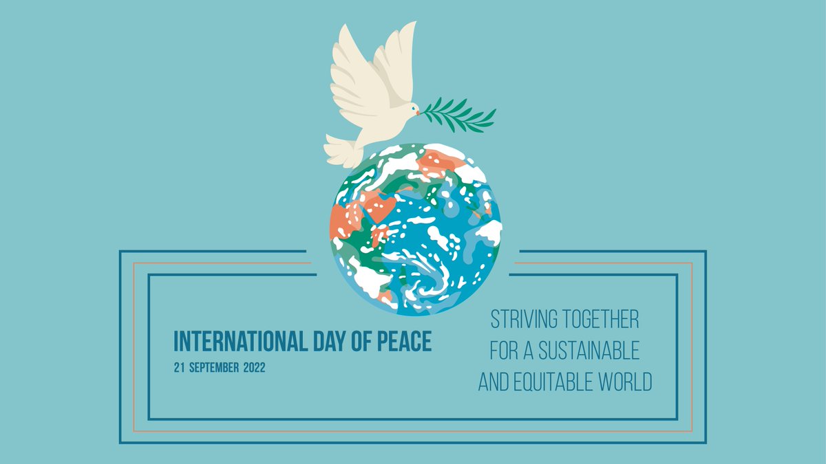 🌎 The International Day of Peace was established in 1981 by the United Nations General Assembly. For 2022, the theme is End Racism. Build Peace; Encourage the world to build societies where all members can be treated equally #peaceday #internationaldayofpeace