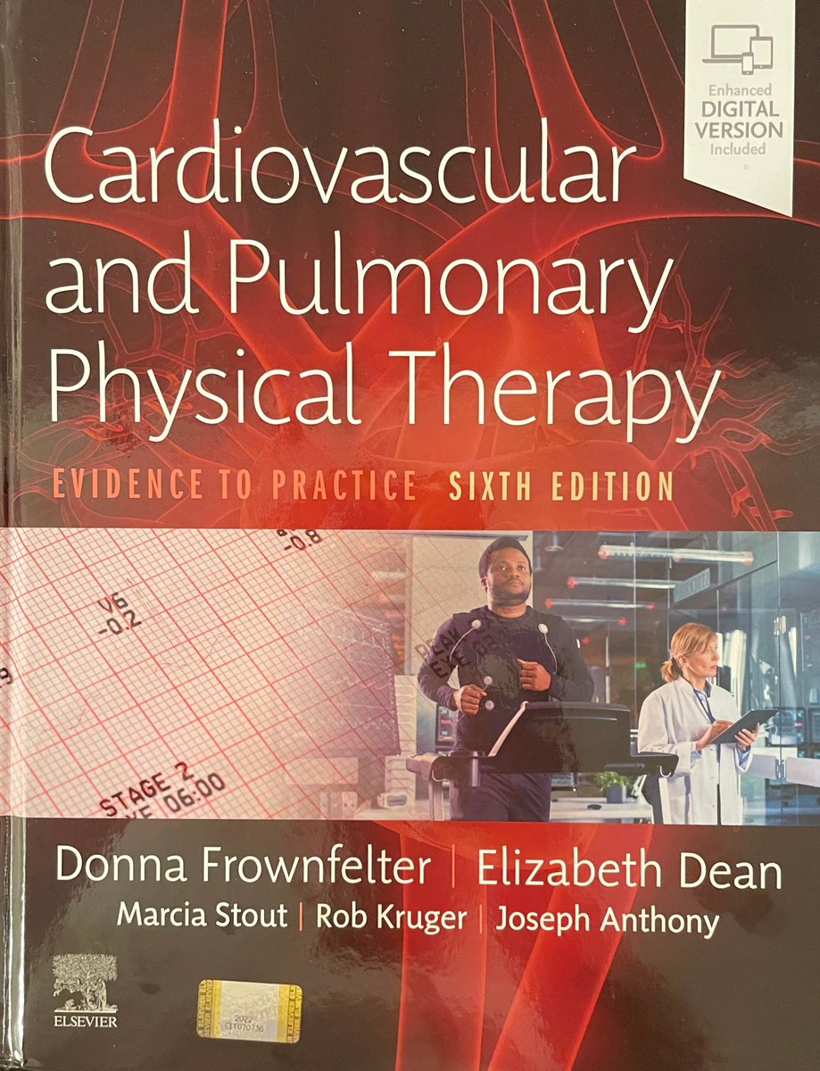 JohnLowman_PT's tweet photo. I was excited to receive my copy of Donna Frownfelter PT, DPT, MA, CCS, RRT, FCCP, #FAPTA &amp; Elizabeth Dean's, PT, PhD, 6th edition of #cvpPT.  Thank you for the invitation to join you and a distinguished list of contributors. https://t.co/1NxgB9gMXX