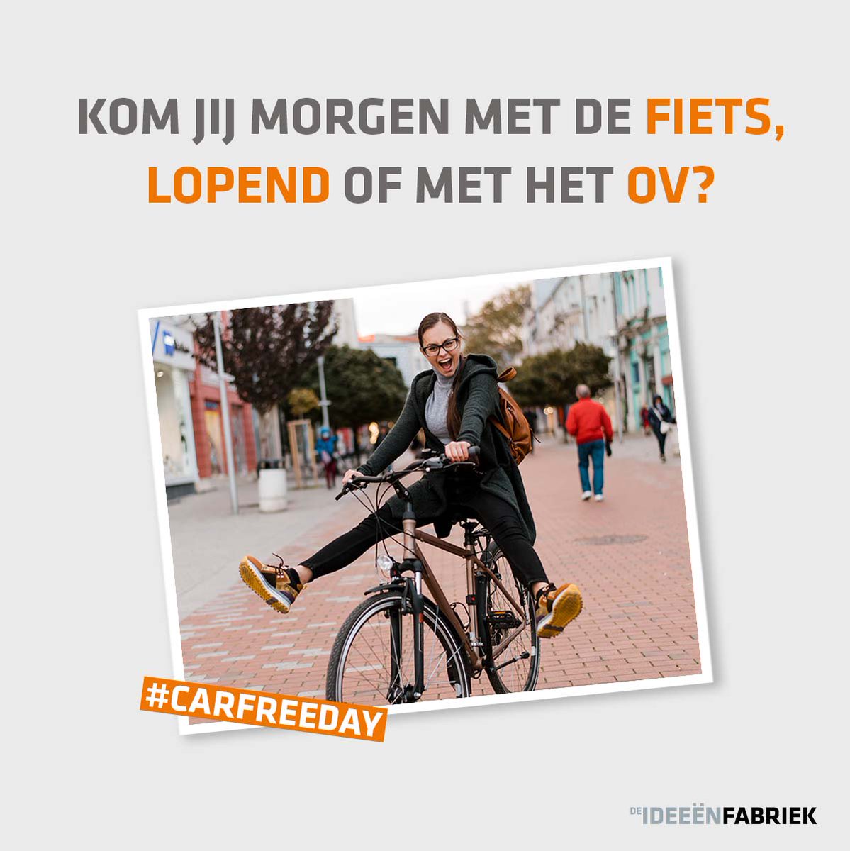 Het is morgen World Car Free Day! Op deze dag proberen we met zo veel mogelijk mensen de auto voor een dagje te laten staan. En daar doen wij natuurlijk graag aan mee👌 

Kom jij morgen dus met de fiets, lopend of met het OV?

#CarFreeDay