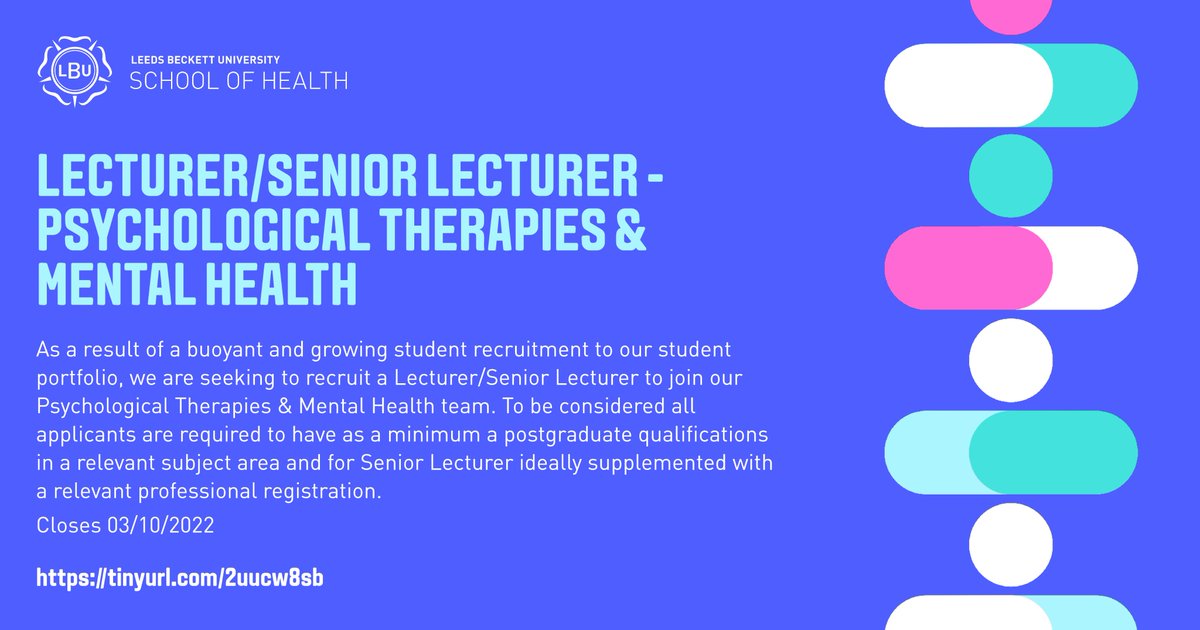 The School of Health, Leeds Beckett University tweet media
