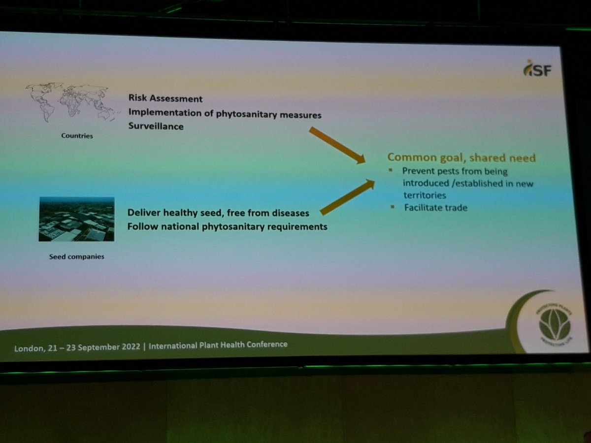 IsppSeed's tweet photo. #RoseSouzaRichards highlights the efforts to minimise #seedborne #pathogens and the actions in force by the #seed system at #IPHC2022 https://t.co/BB3EsGGvpg
