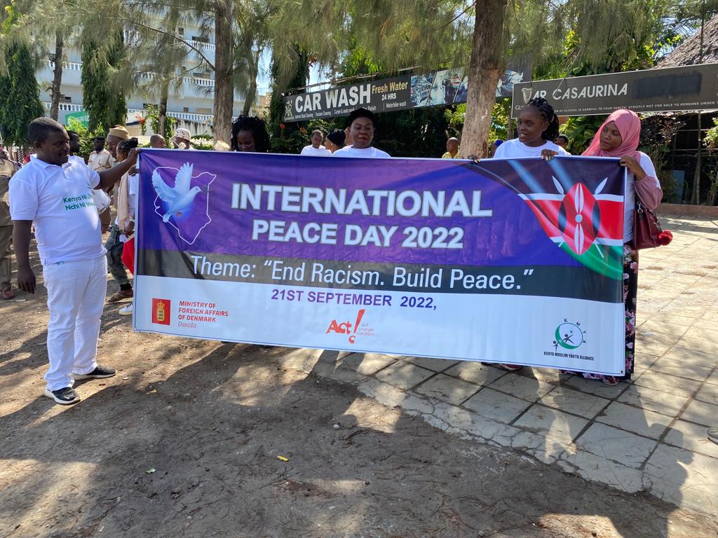 Our #InternationalDayOfPeace walk in Kilifi South subcounty reinforcing the peacebuilding narrative. As a rainbow nation, non-discrimination, tolerance &amp; boundless love are the things to hold us together. Nothing less! W/ <a href="/KECOSCE/">KECOSCE</a> courtesy of <a href="/denmarkinkenya/">Denmark in Kenya</a>, <a href="/tendasasa/">Act Change Transform (Act!)</a>