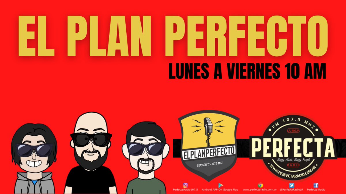 PlanPerfectoFM's tweet photo. ahora...
LAS NOTICIAS QUE LOS OTROS MEDIOS NO QUIEREN DAR
Acà estan las #NOTICIASPERFECTAS
con @DClaudeville , Guillote y @TotiSilvera
Lo escuchás en @PerfectaRadioLR 107.5
online https://t.co/3Ypry7WFQB
APP disponible para Android y IOS
#Temporada17 https://t.co/nH3mt8NRxt