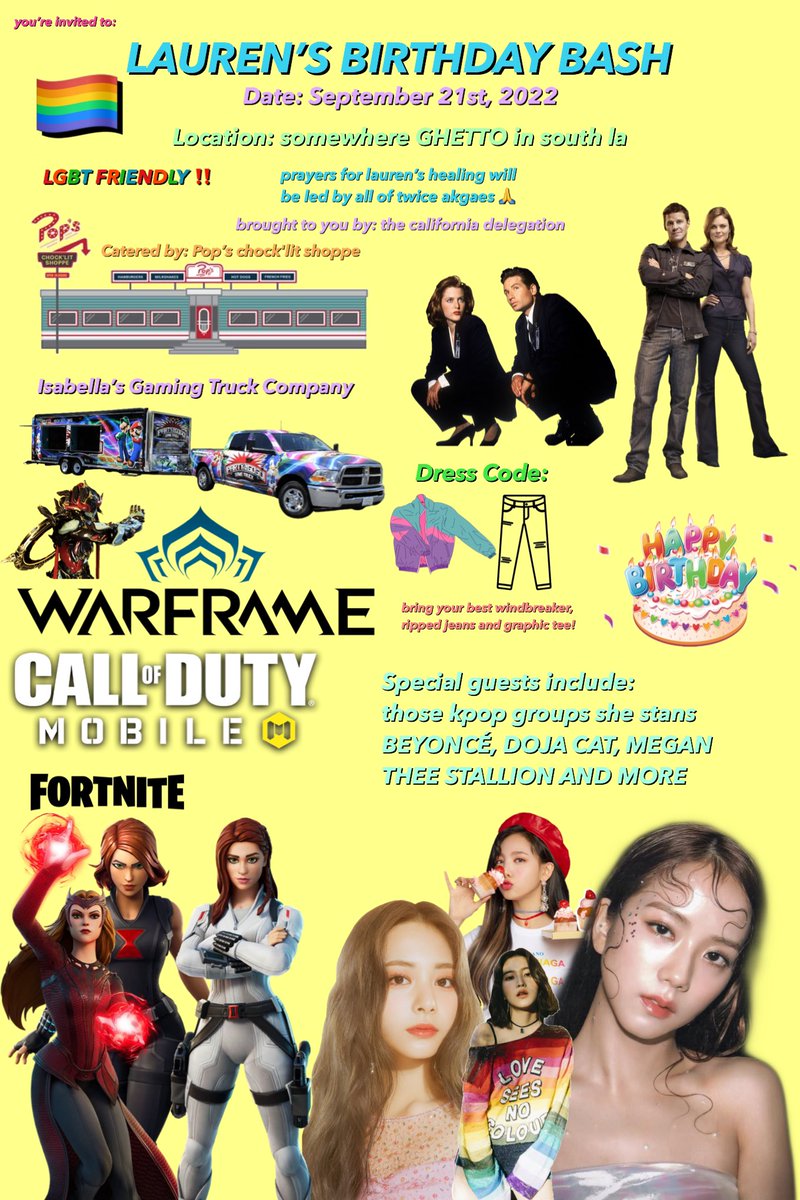 YOURE INVITED TO: <a href="/yrsoohive/">lauren</a>’s BIRTHDAY BASH 

happy birthday friend ily 🫂🫂🫂❤️