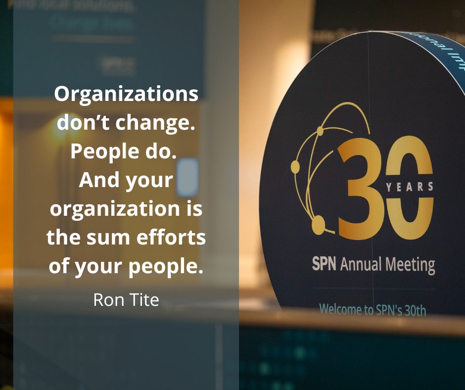 'Organizations don’t change. People do. And your organization is the sum efforts of your people.' In his #SPNAM keynote, award-winning writer and creative director @rontite shares how organizations can thrive in the new normal and have a positive impact.