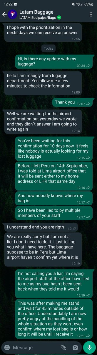 Nish_30's tweet photo. Maugly seemed to be offended when I said I was lied to and let me know he "don't need to do it"... @LATAMAirlines Yes you do Maugly, it's literally your job. https://t.co/ZvPFmiJSkl