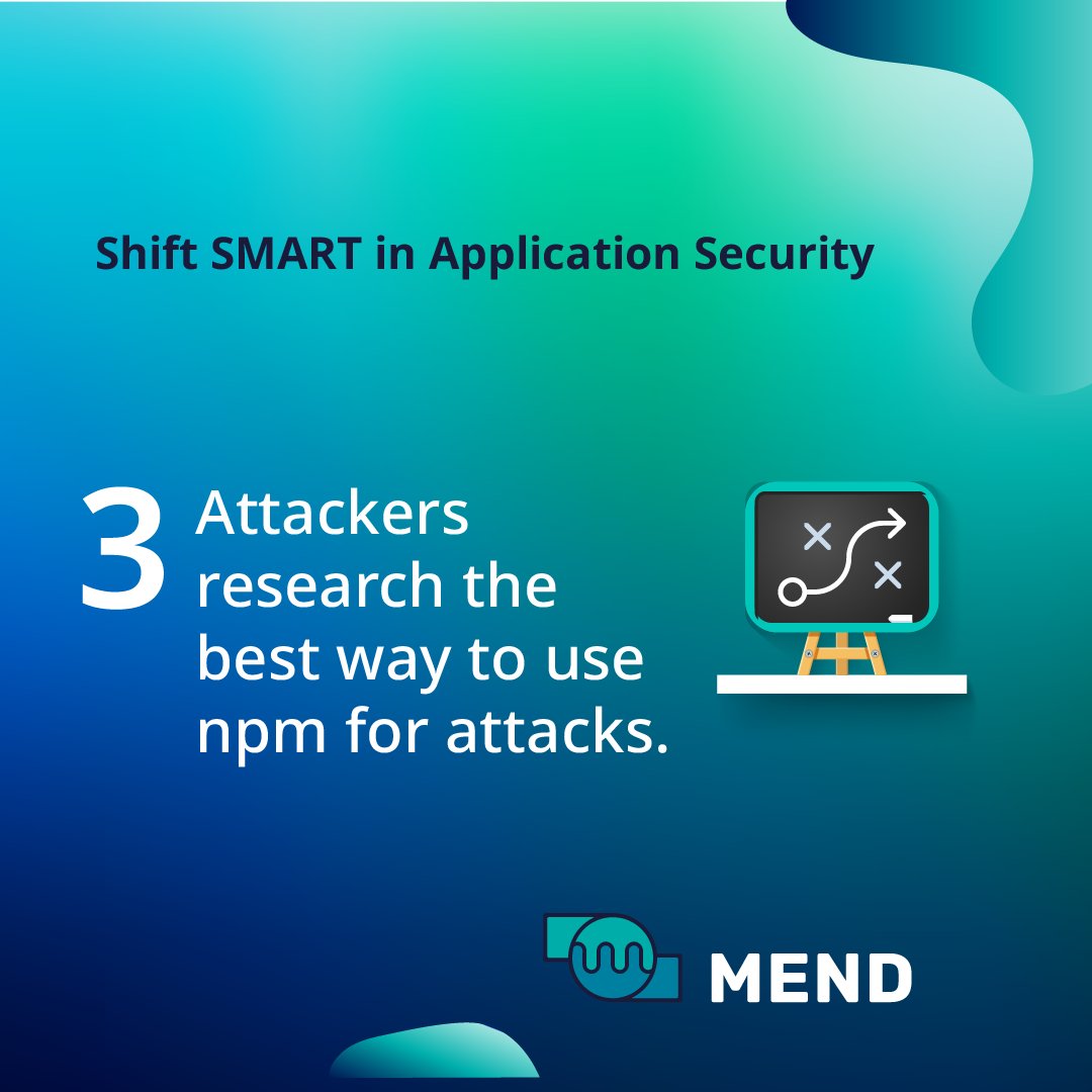 Mend_io's tweet photo. Enhance your defense against #npm threats with these 5️⃣ critical facts about npm package security.
#ShiftSmartAppSec #MendIt #YouCodeWeCure #MendTogether