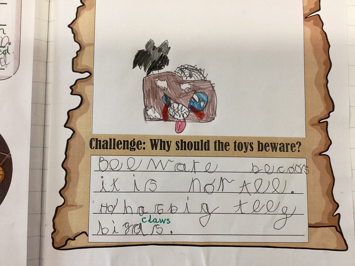OWPSwombats's tweet photo. We found out why the toys were scared of the toy box.
#owpsreading
#owpsenglish https://t.co/17q1uody0S