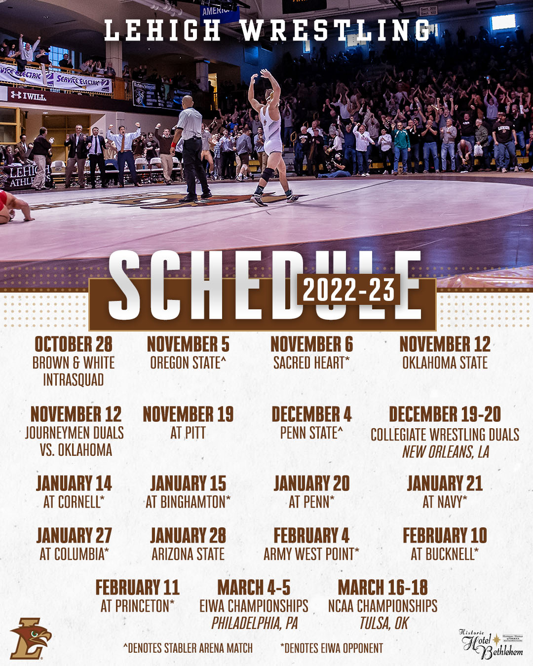 Lehigh Wrestling on Twitter "🚨 SCHEDULE DROP 🚨 We've announced our